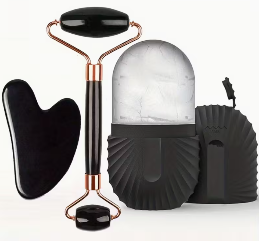 3-in-1 Ice Face Roller & Gua Sha Set