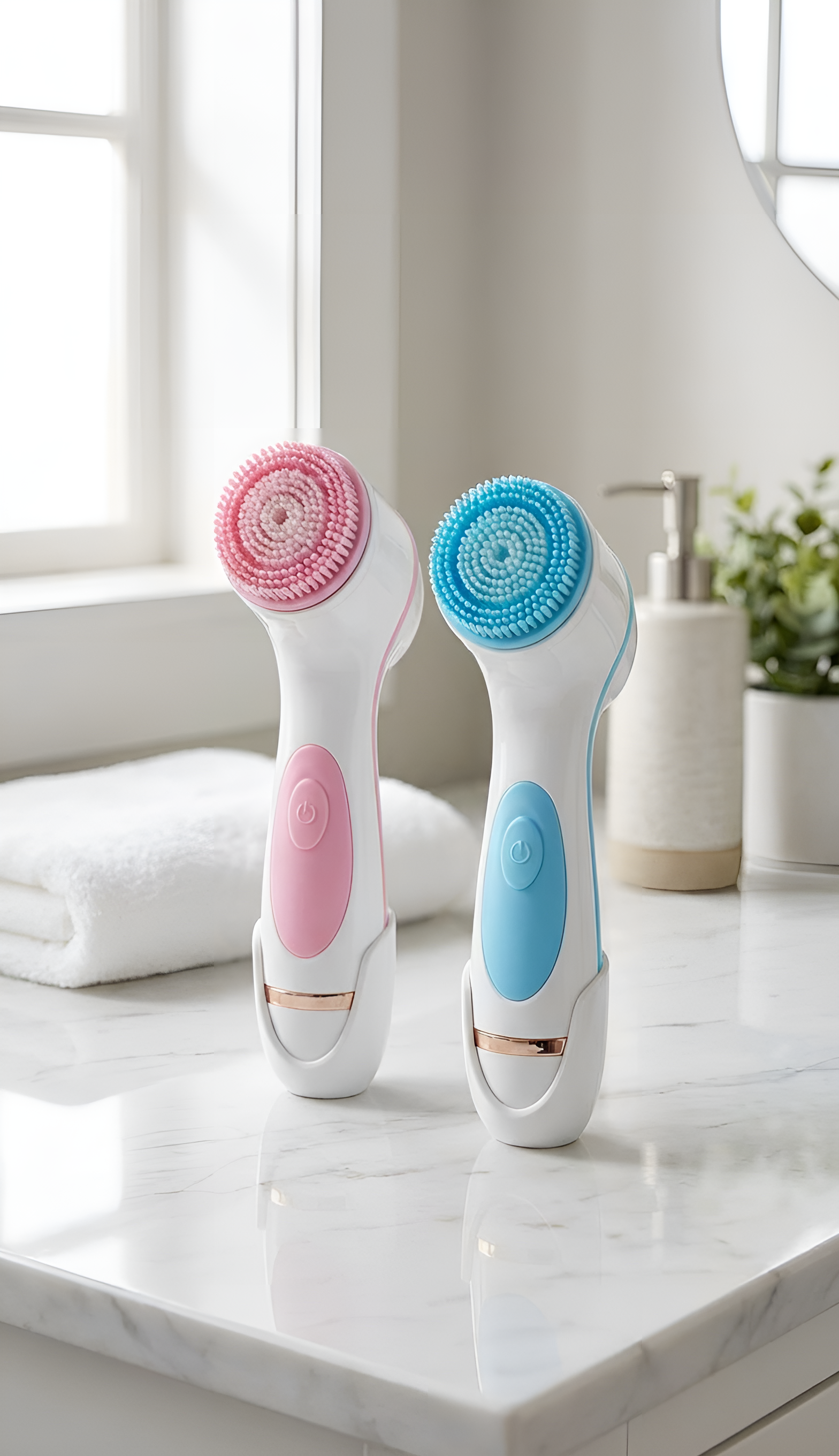 Silicone Facial Cleansing Brush - Double-Sided Deep Pore Cleanser